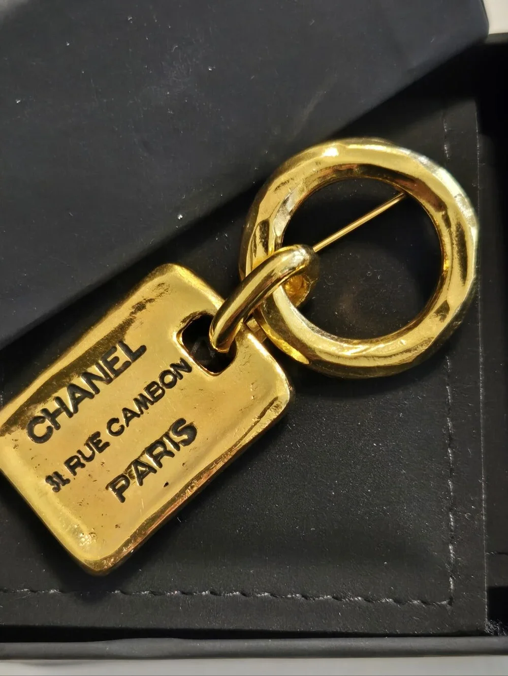 #167 - Chanel 31 Rue Cambon Brooch Corsage Gold Plated - VINTAGE